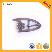 SB23 Plata deslizante regulador de metal hebilla clips zapatos accesorios zapatos hebilla 2016